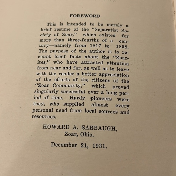 Rare booklet 1935 Zoar Ohio separatist society Joseph Bimeler early communist - Picture 4 of 12